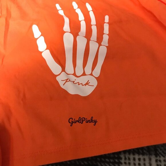 victoria secret PINK shorts HALOGEN ORANGE SLEEP BOXY 2023 COLLECTION SIZE XL - Picture 5 of 7